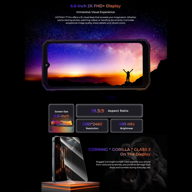 HOTWAV T7 Rugged Phone, 6GB+256GB, 6280mAh, 6.6 inch Android 13 MT8788 Octa Core, Network: 4G, OTG HOTWAV T7 Rugged Phone, 6GB+256GB, 6280mAh, 6.6 inch Android 13 MT8788 Octa Core, Network: 4G, OTG